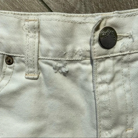 Free People Tulum Embroidered Ripped  Jean Shorts - Picture 5 of 13
